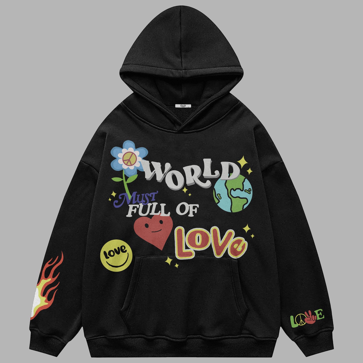 World must be full of love - Oversized hoodie - Unisex