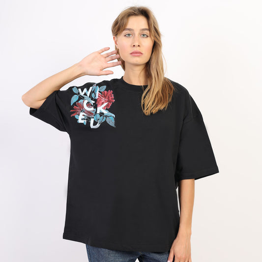 Wicked - Oversized black tee