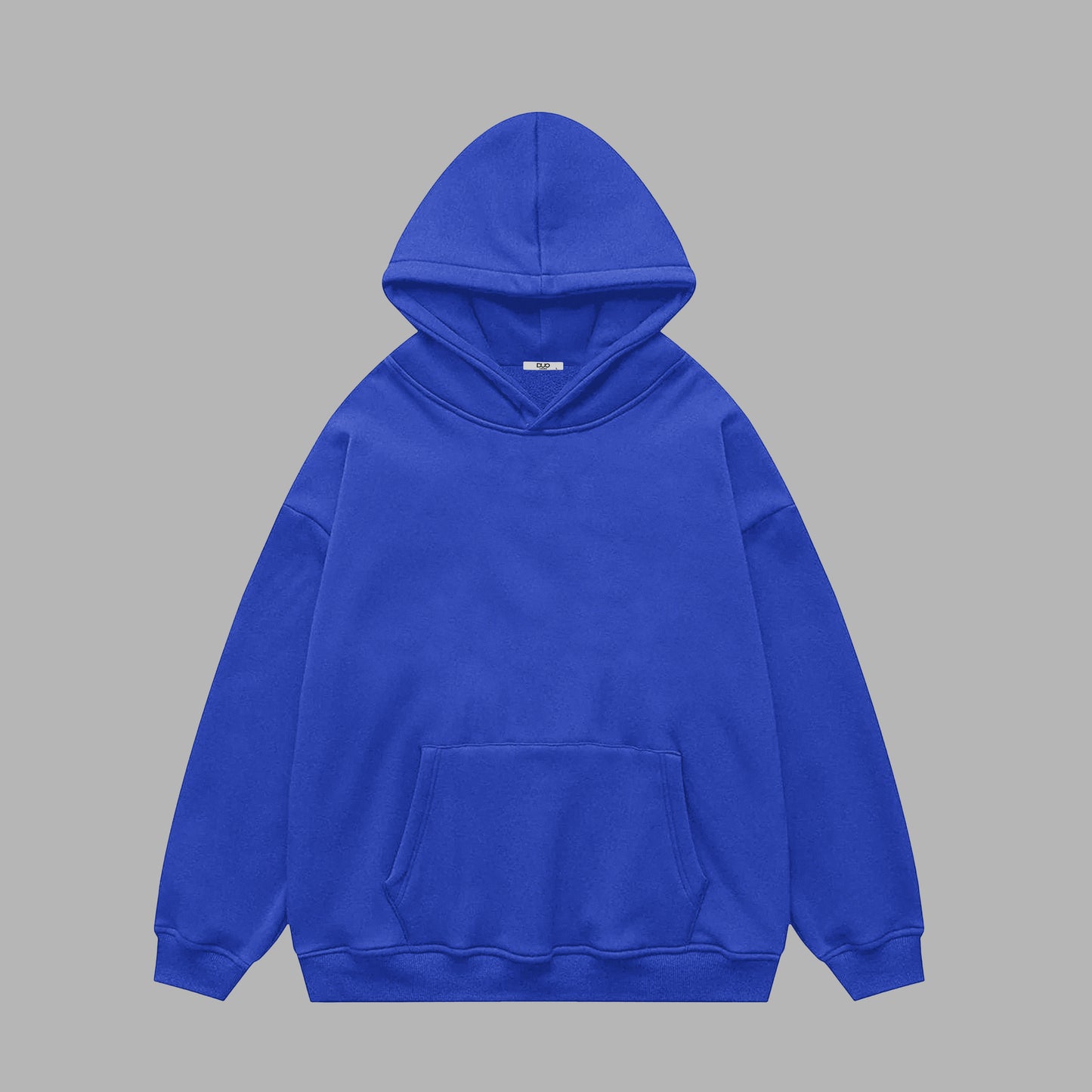 Oversized plain hoodie - blue / Unisex