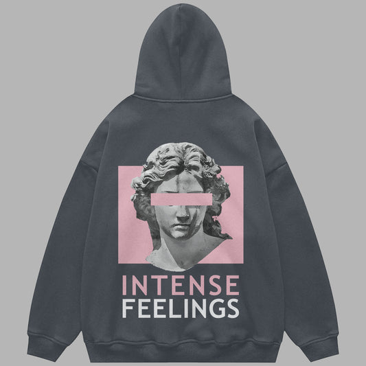 Intense feelings oversized hoodie