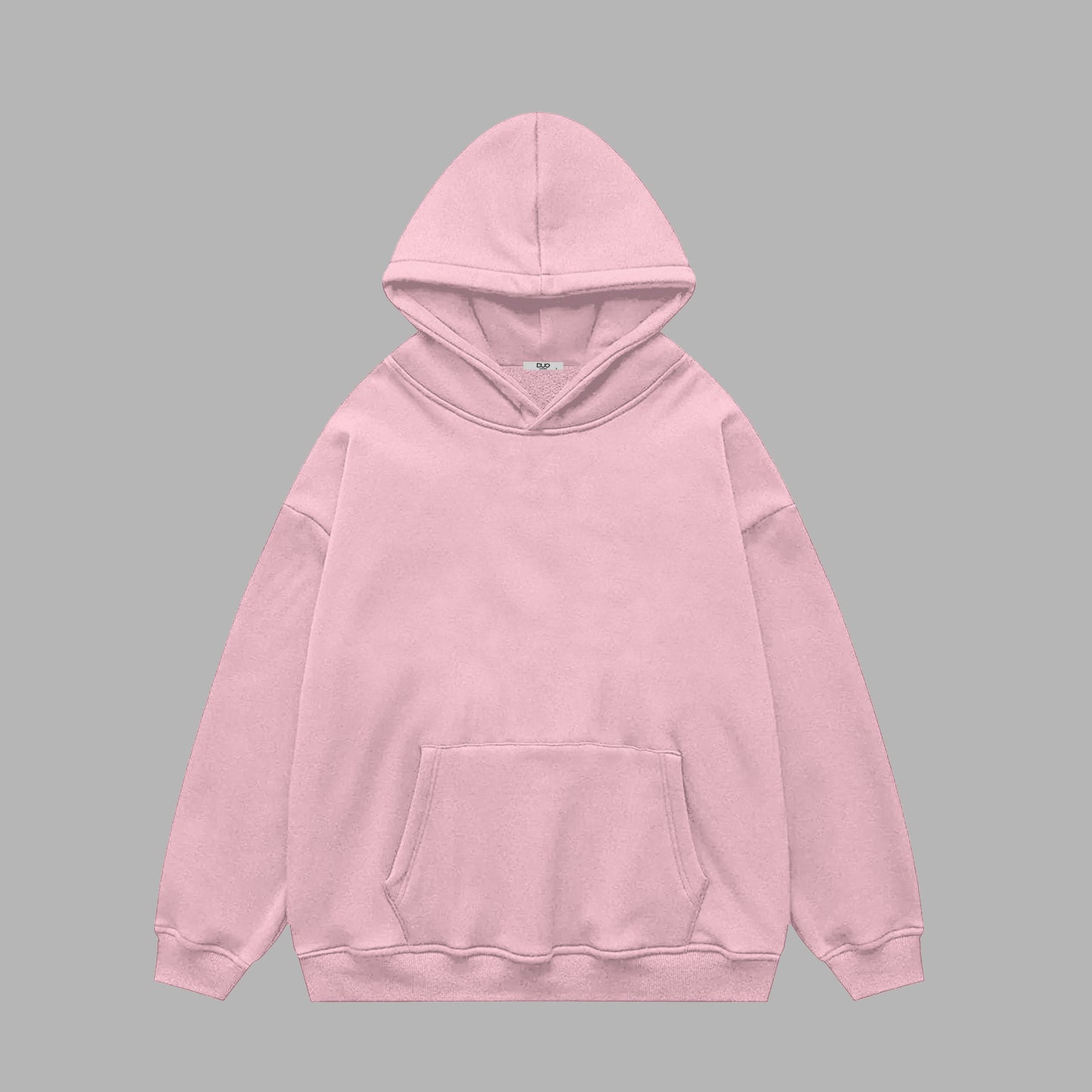 Oversized plain hoodie - baby pink / Unisex