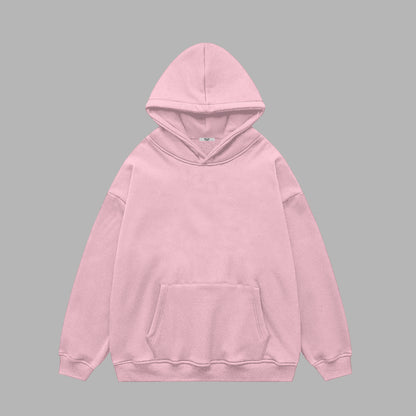 Oversized plain hoodie - baby pink / Unisex