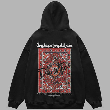 Arabian tradition oversized hoodie / Unisex