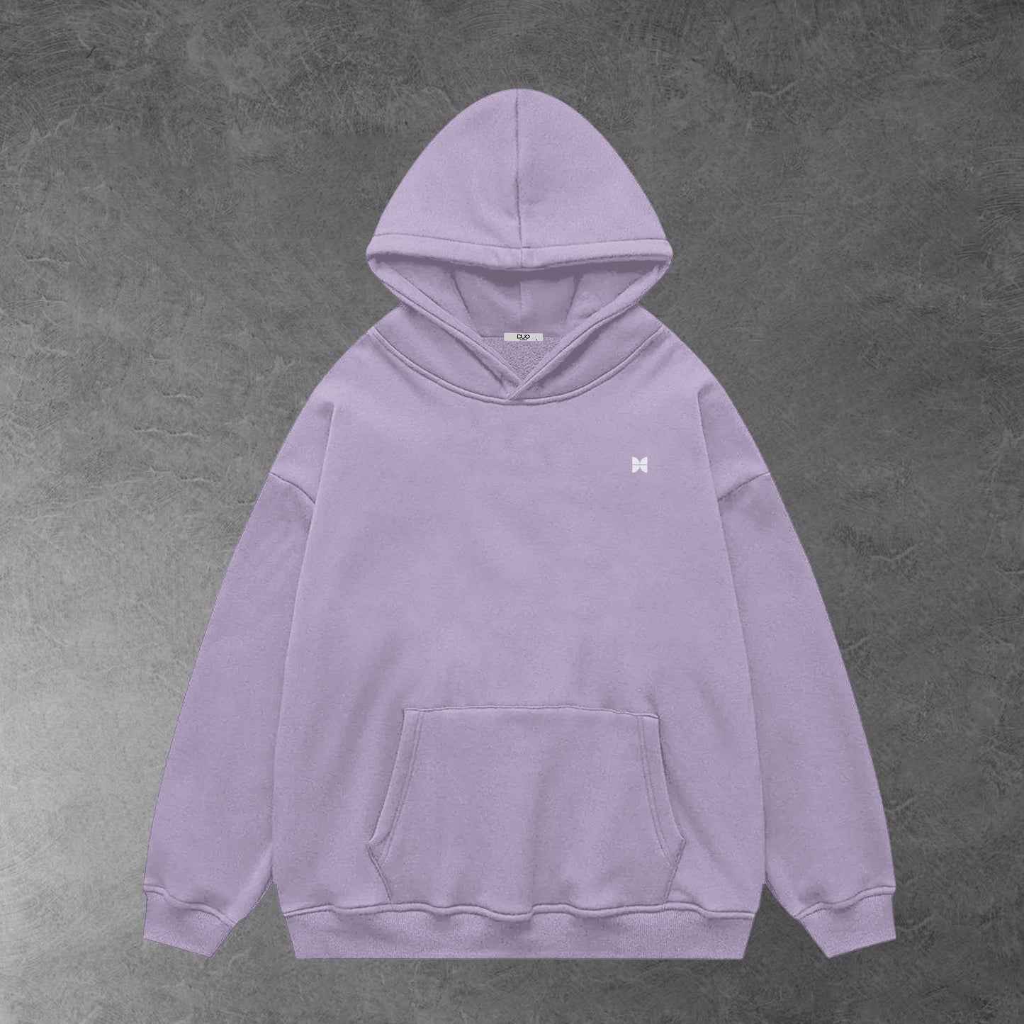 Oversized plain hoodie - Lavender / Unisex