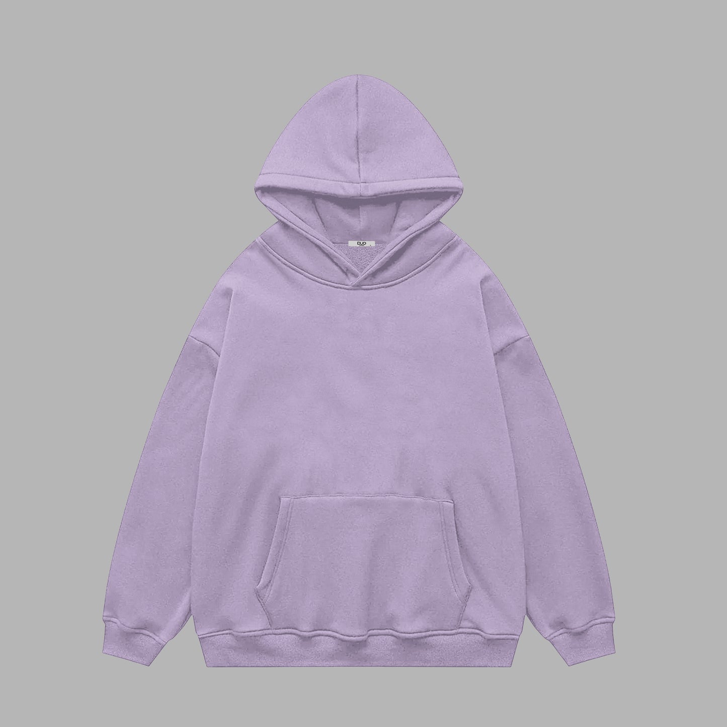 Oversized plain hoodie - Lavender / Unisex