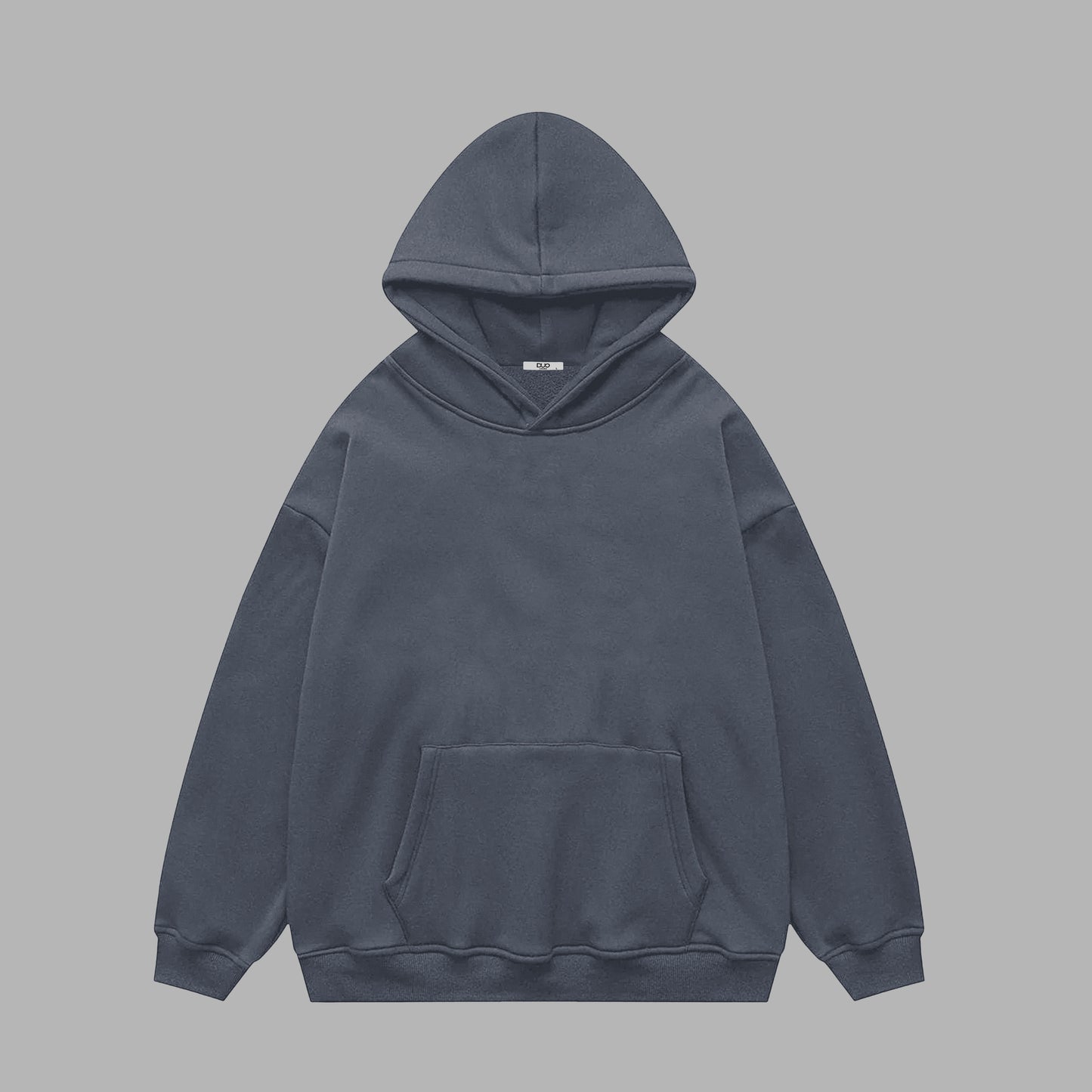 Oversized plain hoodie - Dark grey/ Unisex