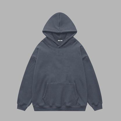 Oversized plain hoodie - Dark grey/ Unisex