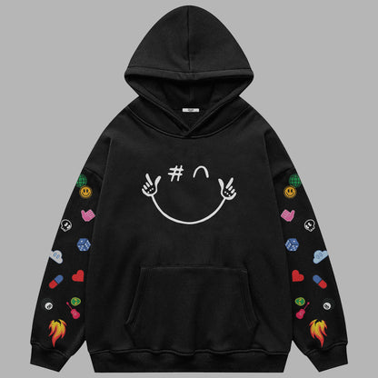 Smiley oversized hoodie / Unisex