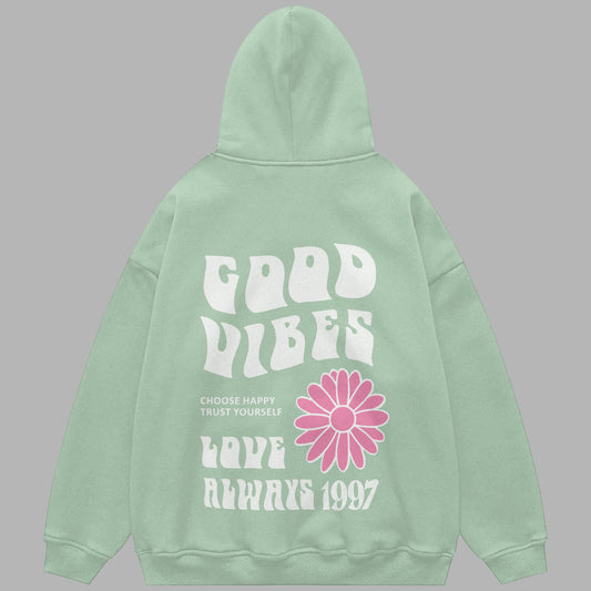 Good vibes oversized hoodie