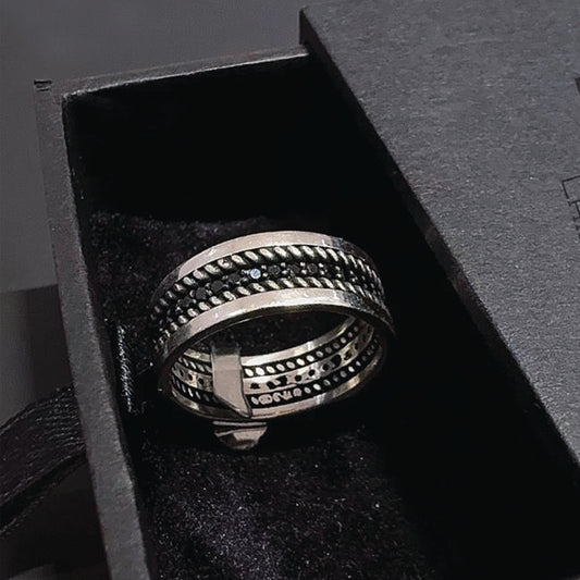Midstones Ring - 925 Silver Sterling
