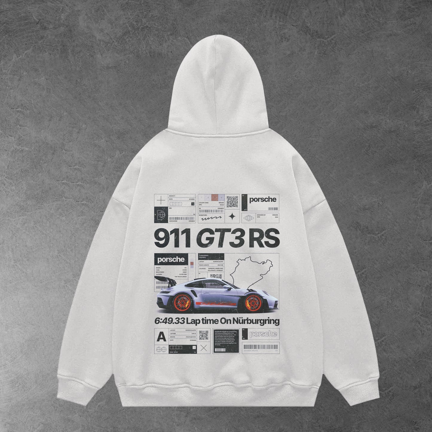 911 GT3RS - Oversized hoodie Unisex