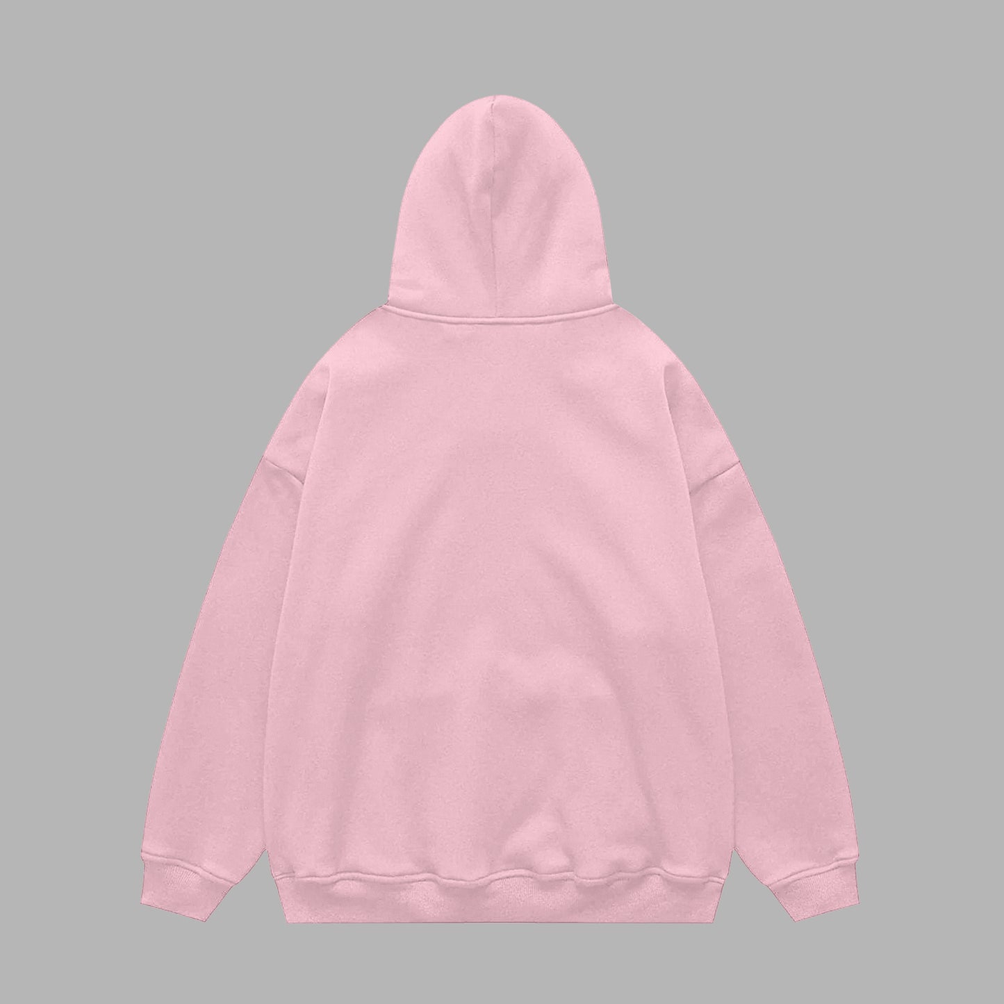 Oversized plain hoodie - baby pink / Unisex