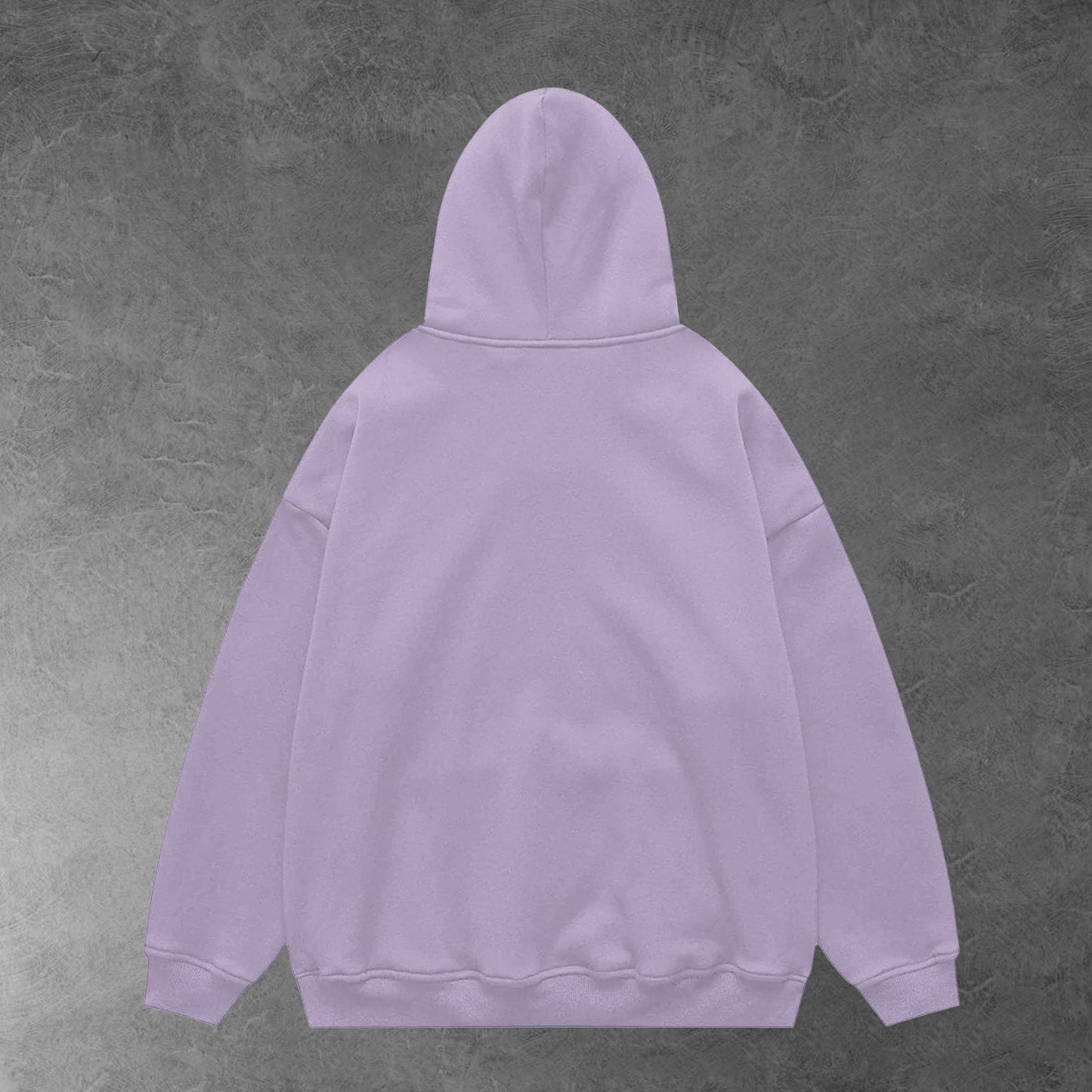 Oversized plain hoodie - Lavender / Unisex