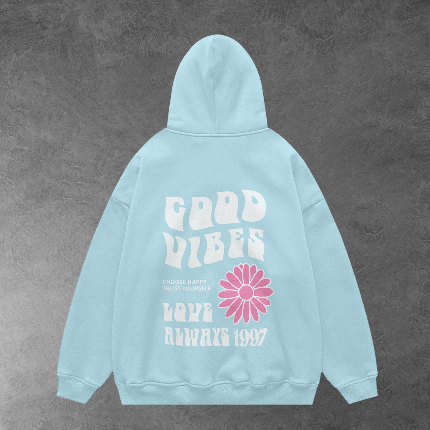 Good vibes oversized hoodie