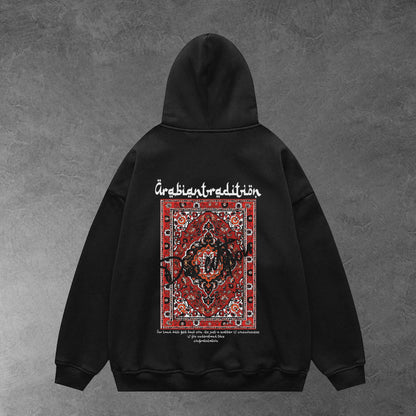 Arabian tradition oversized hoodie / Unisex
