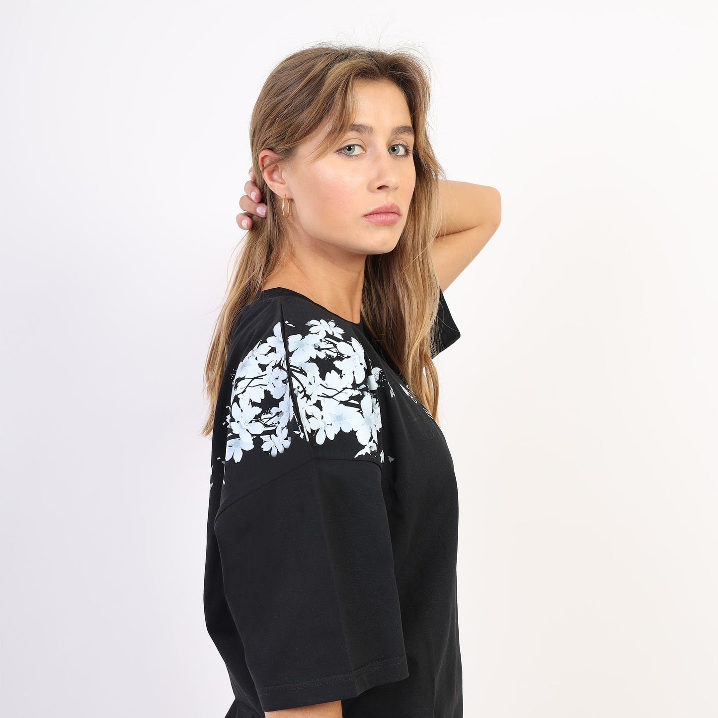 Beautiful thinking - Oversized black tee