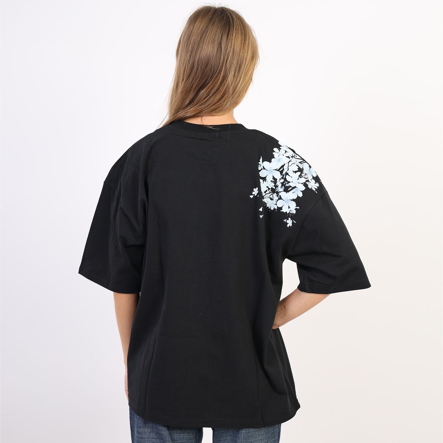 Beautiful thinking - Oversized black tee