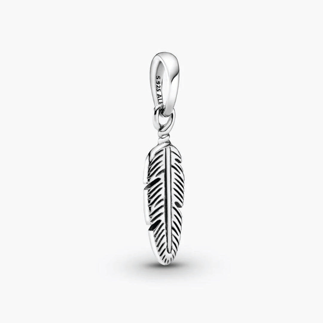 Feather Silver sterling Charms collection