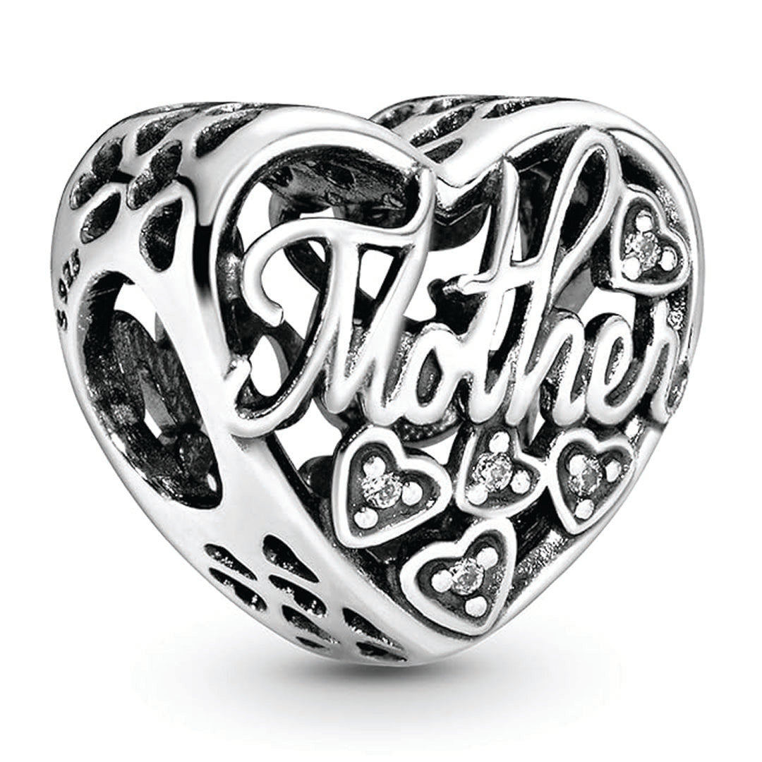 Heart silver sterling charm