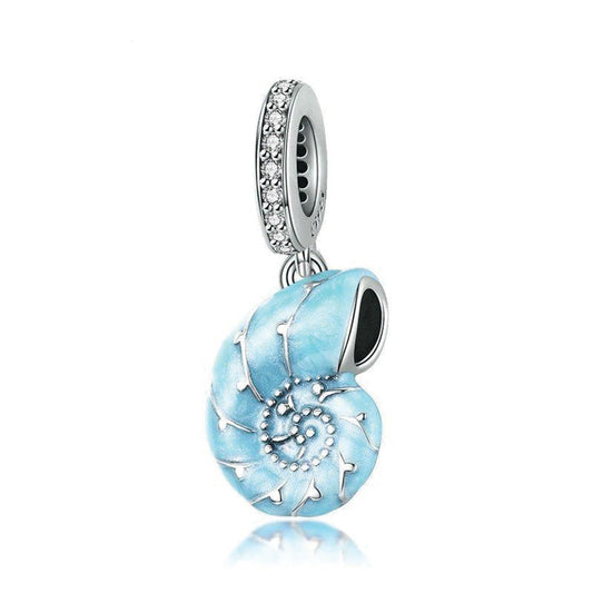 Seashell silver sterling charm